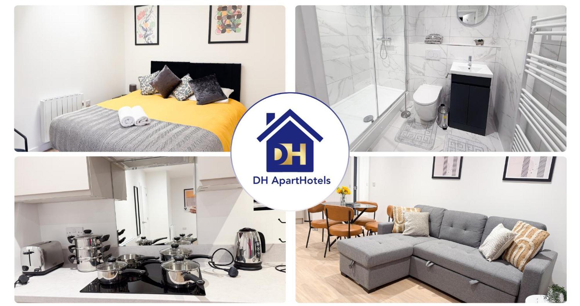Spacious Modern 1 Bed Apartments In St Neots - Perfect For Contractors & Professionals - Free Parking - Wifi - Fully Equipped Kitchen - Smart Tv Ideal For Work Stays And Long Projects Extérieur photo